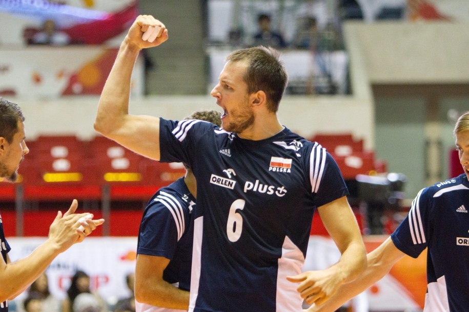 Bartosz Kurek w meczu z USA /Jacek Kostrzewski /PAP