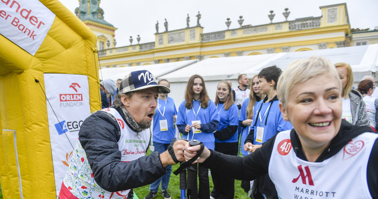 Bartosz Obuchowicz na biegu charytatywnym /Piętka Mieszko /AKPA