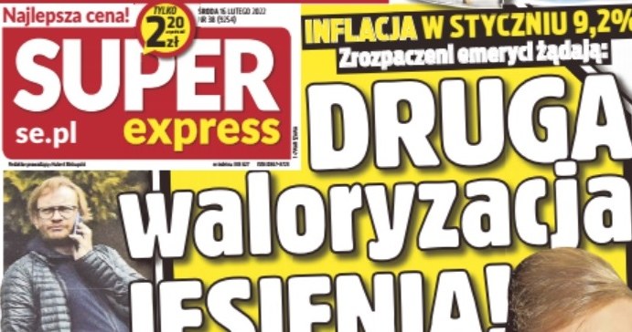 Bartosz Żukowski wylądował na okładce "Super Expressu" /materiał zewnętrzny