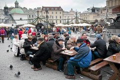 Barwny jarmark bożonarodzeniowy pod Sukiennicami