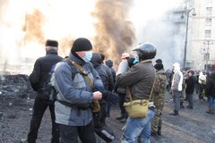 Barykady w Kijowie w obiektywie specjalnego wysłannika RMF FM