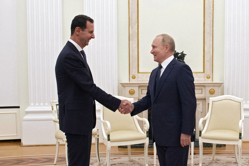 Baszar el-Asad i Władimir Putin /MIKHAIL KLIMENTYEV / SPUTNIK  /AFP