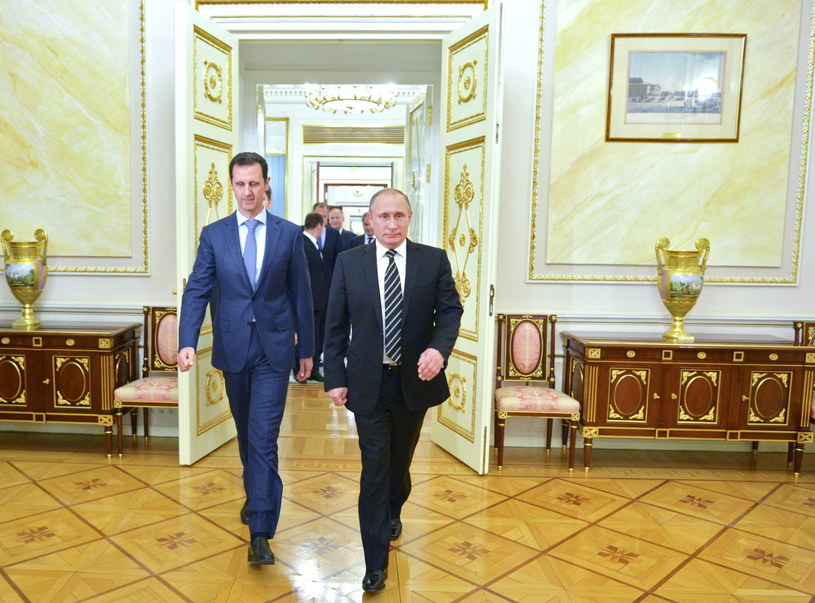 Baszar el-Asad spotkał się w Moskwie z Władimirem Putinem /ALEXEY DRUZHINYN /PAP/EPA
