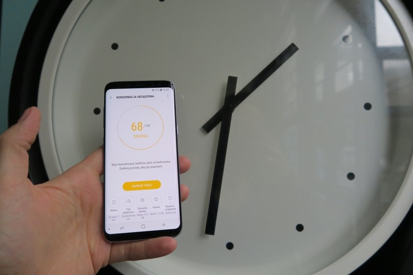 Bateria w Samsungu Galaxy S8, po optymalizacji ustawień, sprawdza się dobrze /INTERIA.PL