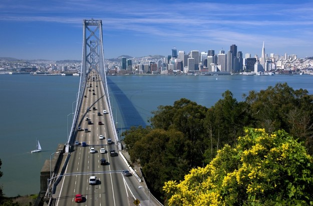 Bay Bridge łączy San Francisco z Oakland /Bildagentur Huber /DPA /PAP/EPA