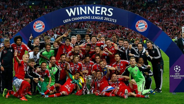 Bayern Monachium z Pucharem Ligi Mistrzów /KERIM OKTEN /PAP/EPA