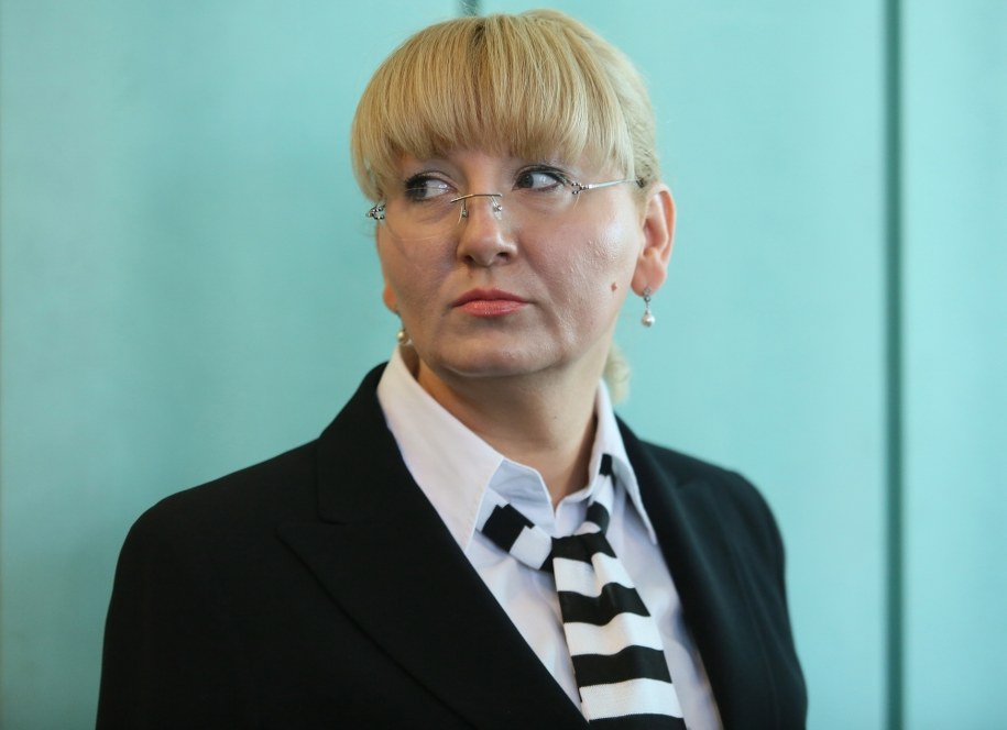 Beata Sawicka przed sądem /Leszek Szymański /PAP