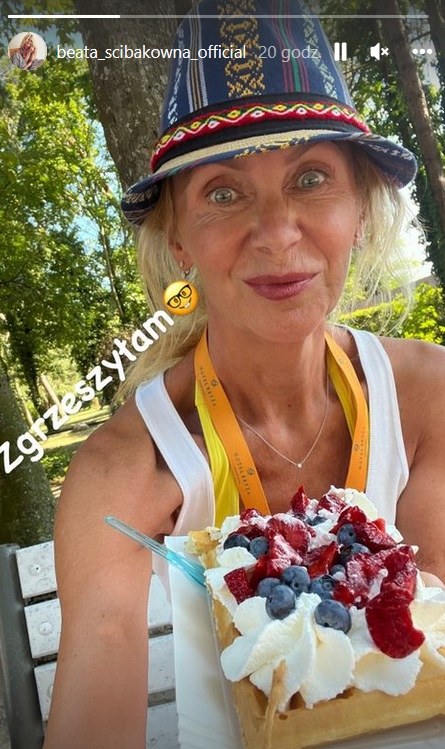 Beata Ścibakówna "zgrzeszyła" gofrem /www.instagram.com/beata_scibakowna_official /Instagram