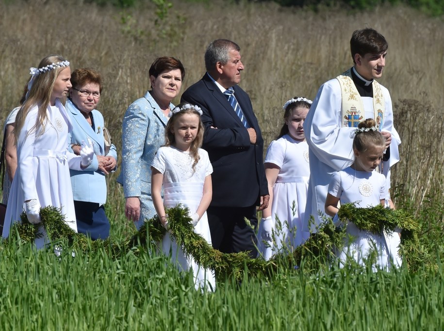 Beata Szydło, Edward Szydło i Tymoteusz Szydło /PAP/Jacek Bednarczyk /PAP