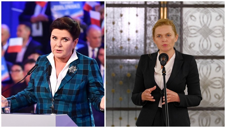 Beata Szydło (fot. Wojtek Jargiło/PAP) i Barbara Nowacka (fot. Rafał Guz/PAP) /PAP