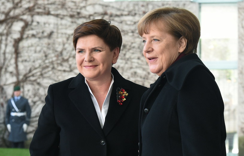 Beata Szydło i Angela Merkel /Radek Pietruszka /PAP