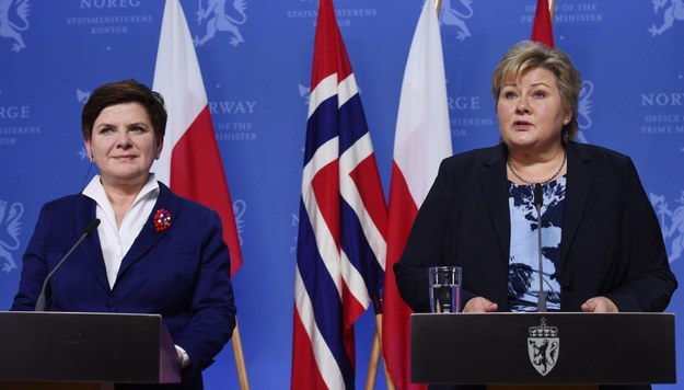 Beata Szydło i Erna Solberg /Radek Pietruszka /PAP