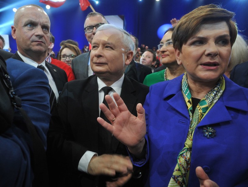 Beata Szydło i Jarosław Kaczyński /Witold Rozbicki /Reporter