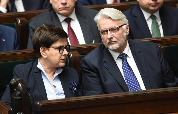 Beata Szydło i Witold Waszczykowski /PAP/Radek Pietruszka    /PAP