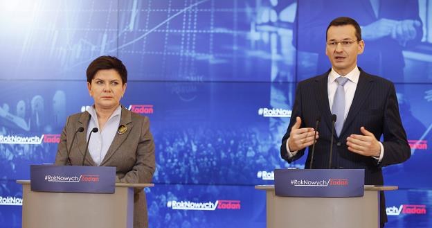 Beata Szydło (L), Mateusz Morawiecki. Fot. Stefan Maszewski /Reporter