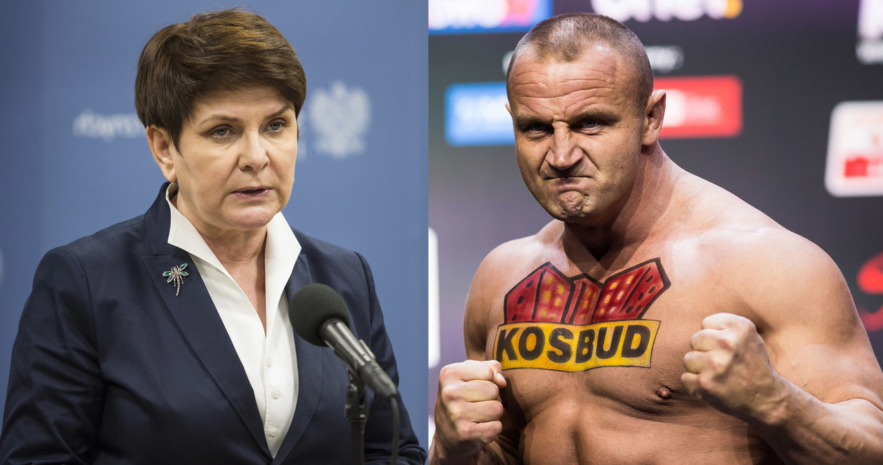 Beata Szydło, Mariusz Pudzianowski /Andrzej Hulimka, Szymon Starnawski /Reporter