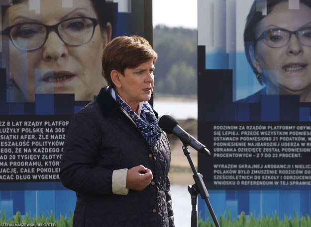 Beata Szydło nad Zalewem Sulejowskim /STEFAN MASZEWSKI/REPORTER /East News
