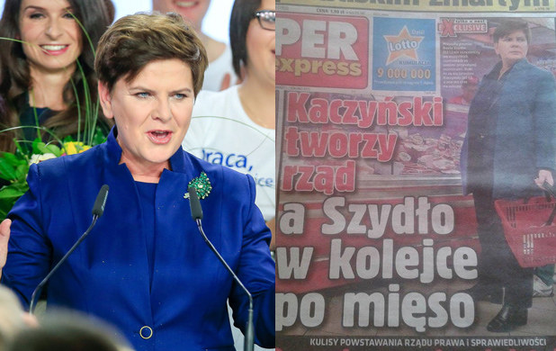 Beata Szydło nie stała po mięso, a po pasztet /Andrzej Iwańczuk /Reporter