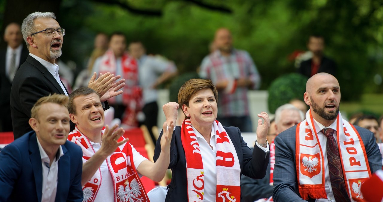 Beata Szydło, Sebastian Mila, Marcin Gortat /Rafał Oleksiewicz /East News