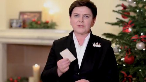 Beata Szydło złożyła Polakom życzenia /Twitter