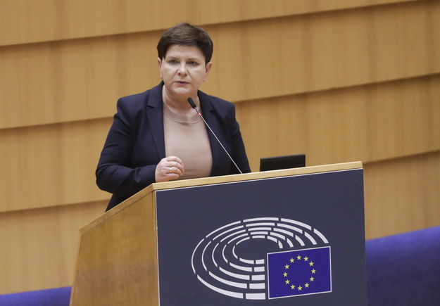 Beata Szydło /OLIVIER HOSLET /PAP/EPA