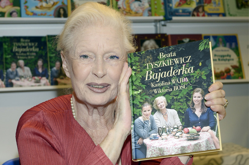 Beata Tyszkiewicz na promocji książki "Bajaderka" /AKPA