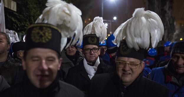 Będzie manifestacja emerytów górniczych w Warszawie? Fot. Marek Berezowski /Reporter