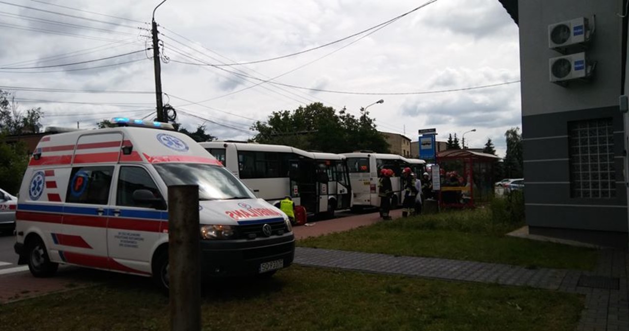 Będzin: Zderzenie dwóch autobusów