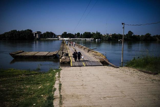 Belene nad Dunajem, most na wyspę Persin /AFP