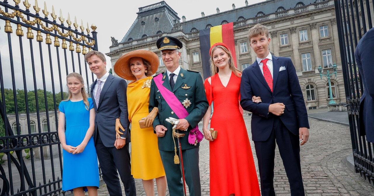 Belgijska rodzina królewska, 2022 rok /OLIVIER MATTHYS    /Getty Images