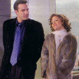 Ben Afflcek i Jennifer Lopez w filmie"Jersey Girl". /
