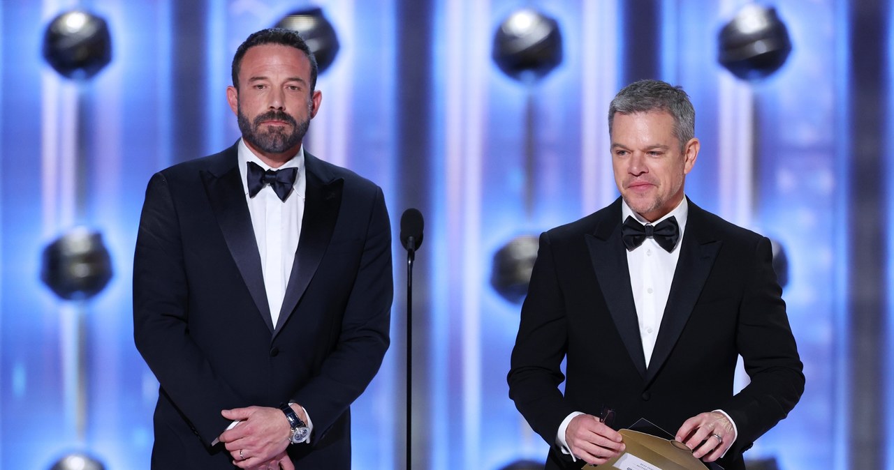 Ben Affleck i Matt Damon na 81. gali rozdania Złotych Globów /Rich Polk /Getty Images