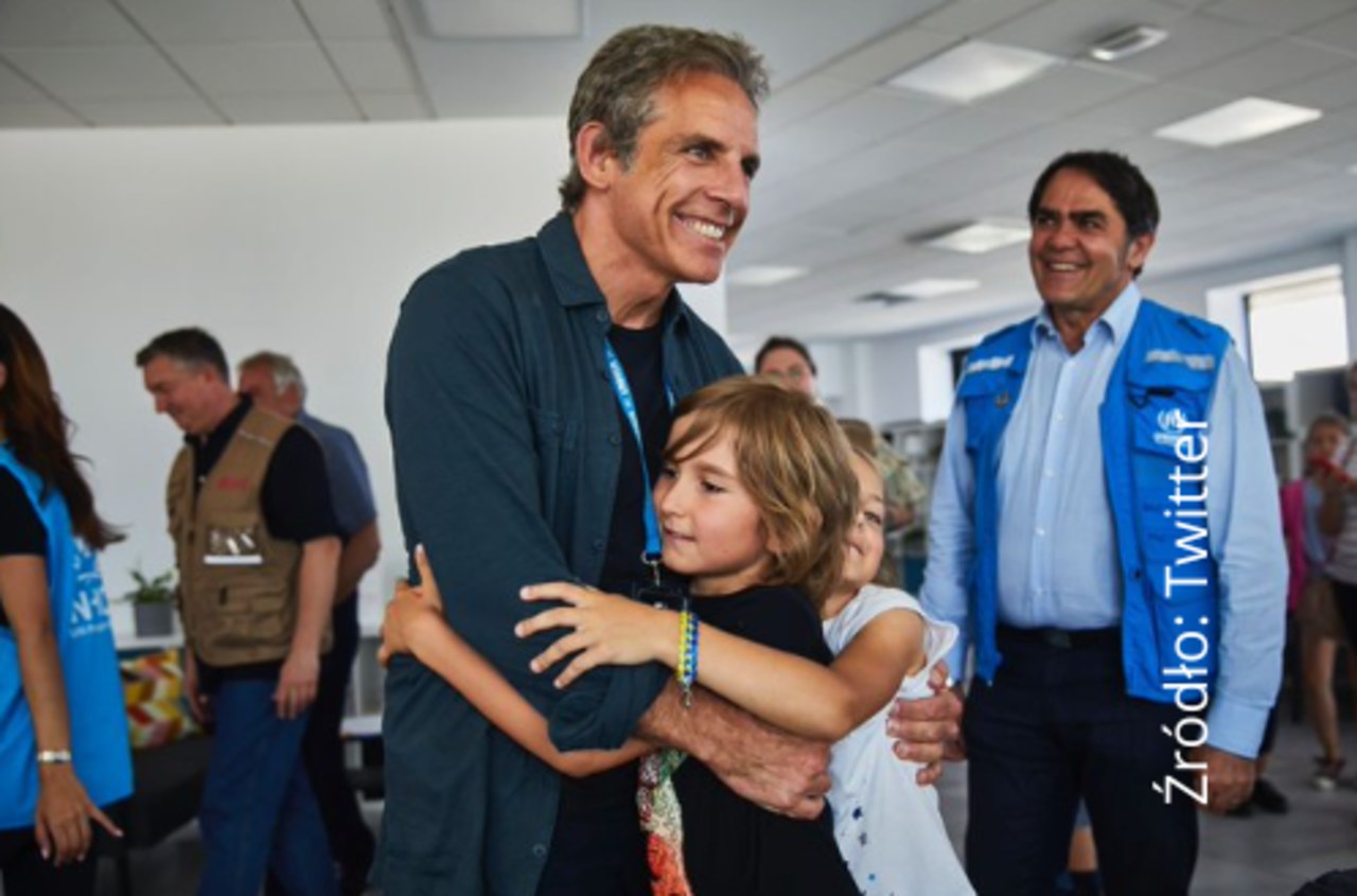 ​Ben Stiller w Polsce. Przyjechał spotkać się z uchodźcami z Ukrainy