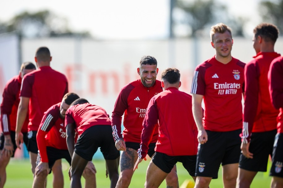 Benfica Lizbona na treningu /JOSE SENA GOULAO /PAP/EPA