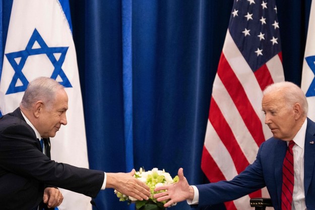 Benjamin Netanjahu i Joe Biden /Jim Watson / AFP  /East News