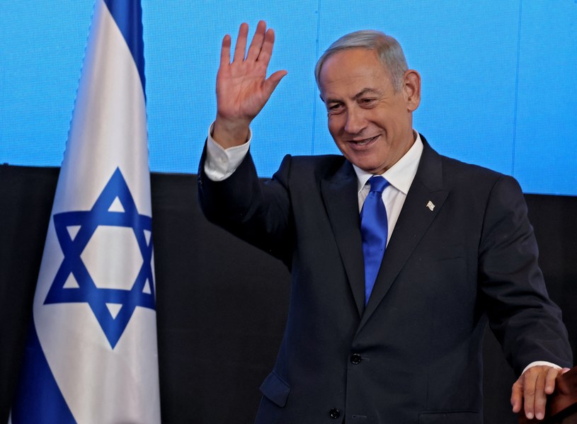 Benjamin Netanjahu wygrywa wybory w Izraelu /MENAHEM KAHANA / AFP /AFP