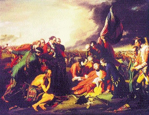 Benjamin West, Śmierć generała Wolfe'a, 1770 r. /Encyklopedia Internautica