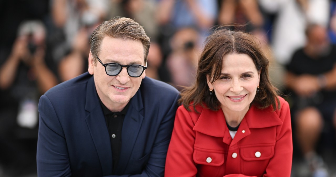 Benoît Magimel i Juliette Binoche na festiwalu filmowym w Cannes (2023) /Stephane Cardinale/Corbis /Getty Images