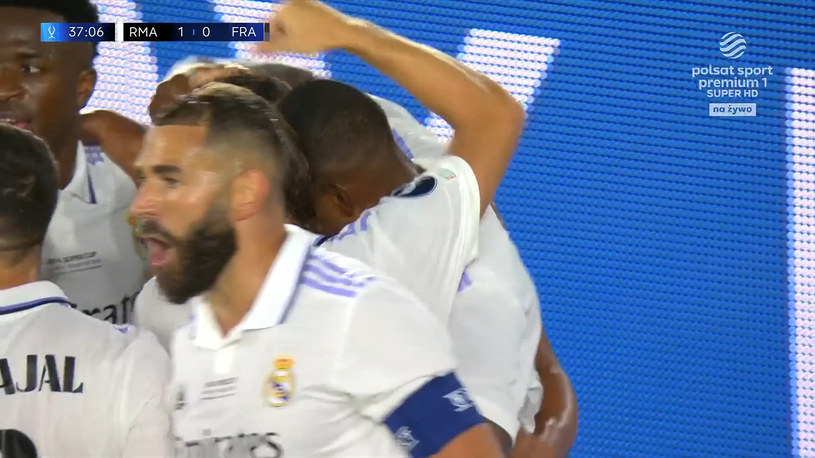 Benzema trafia na 2-0 dla Realu w meczu z Eintrachtem! WIDEO (Polsat Sport)