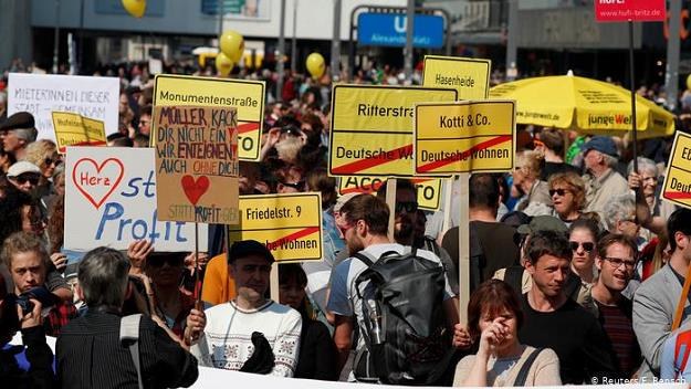 Berlin - protesty przeciwko wysokim czynszom /fot. Reuters/F. Bensch /Deutsche Welle