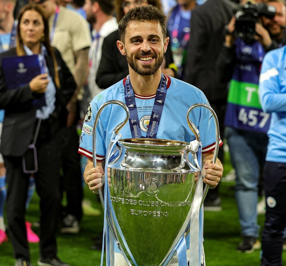 Bernando Silva z Manchesterem City zdobył 19 trofeuów, w tym m.in. Puchar Europy /IMAGO/Nigel Keene/Imago Sport and News/East News /East News