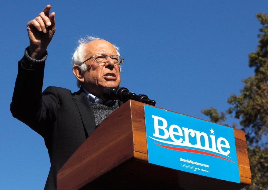 Bernie Sanders - demokratyczny kandydat do Białego /Peter Foley /PAP/EPA