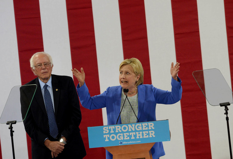 Bernie Sanders i Hillary Clinton /AFP