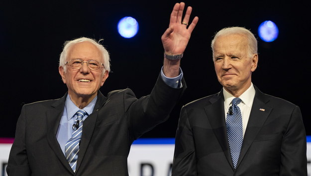 Bernie Sanders i Joe Biden /JIM LO SCALZO /PAP/EPA