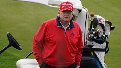 "Bestia" na szkockiej ziemi. Donald Trump leci pograć w golfa 