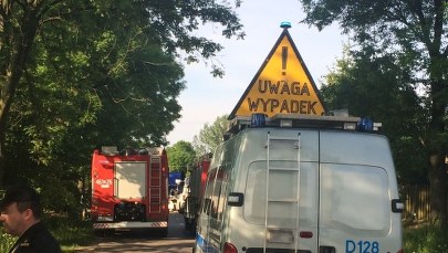 Betoniarka wjechała w busa w Bałdowie w Pomorskiem. Kilka osób zostało rannych 