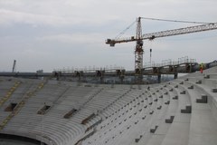 Betonowa konstrukcja Stadionu Narodowego wybudowana
