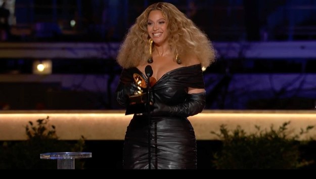 Beyoncé podczas 63. gali wręczenia nagród Grammy w 2021 roku /Avalon /PAP/Photoshot