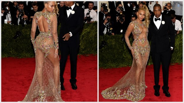 Beyonce z mężem Jay Z na gali w Nowym Jorku /JUSTIN LANE /PAP/EPA