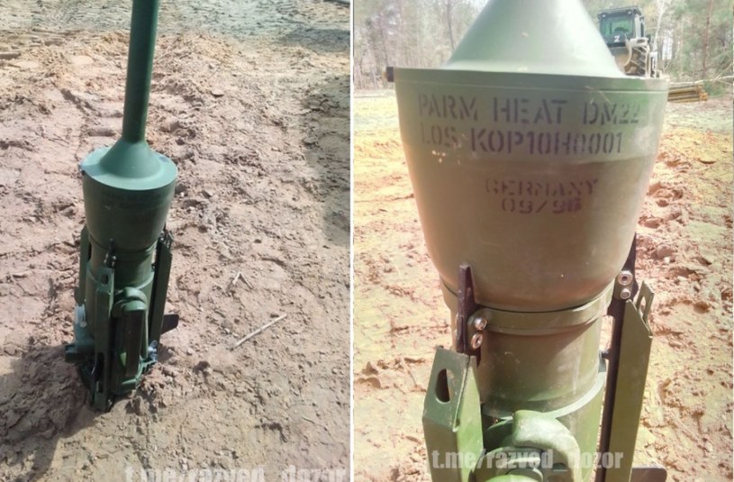 Bezlitosne dla rosyjskich czołgów. Ukraińcy dostali od niemieckiej Bundeswehry miny przeciwpancerne PARM w wersji DM22 /Twitter